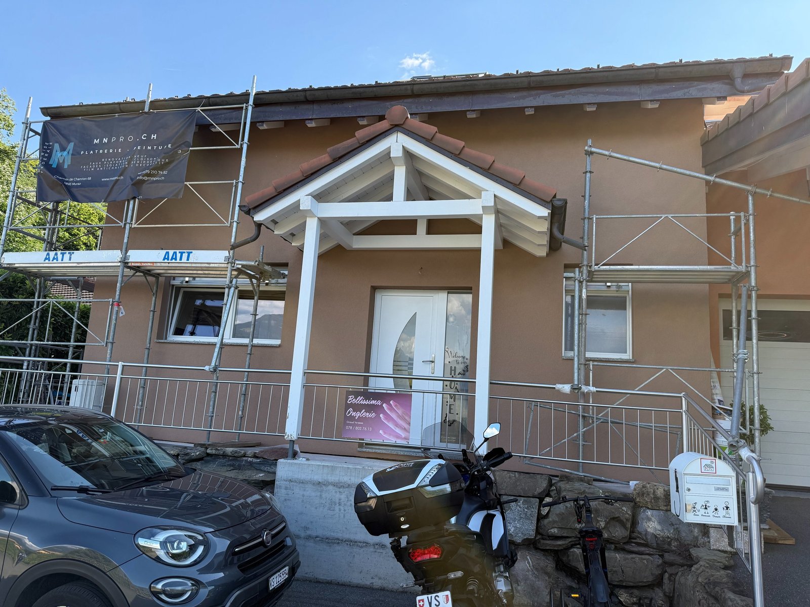 Peinture facade a Monthey